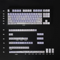 Magic Rabbit Purple 104+42 Full PBT Dye-subbed Keycaps Set for Cherry MX Mechanical Gaming Keyboard